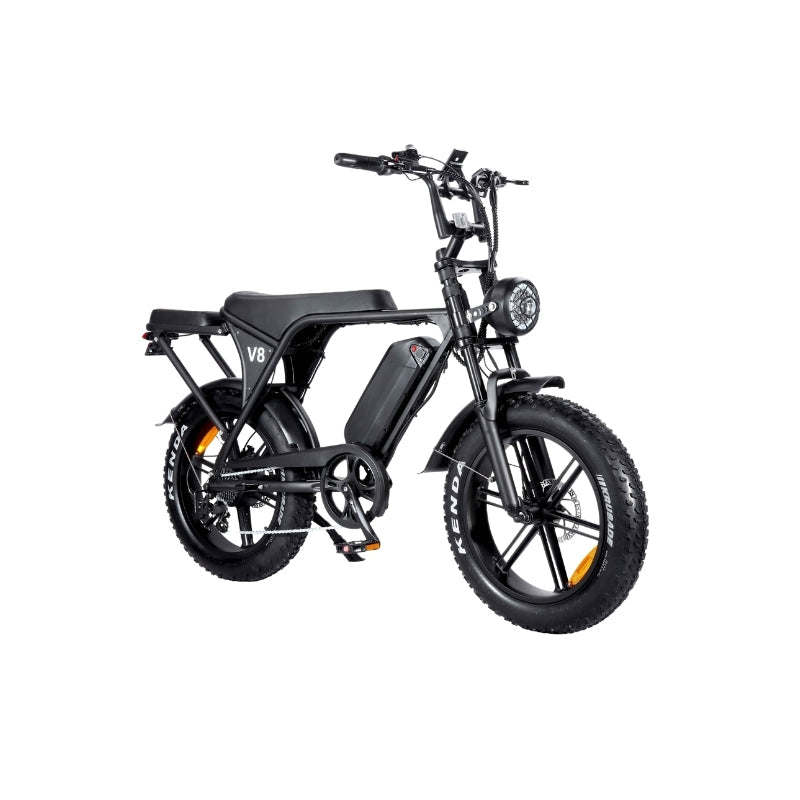 OUXI V8 3.0 C80 Fatbike – Achterzitje + Telefoonhouder + Voetsteuntjes + Alarmsysteem
